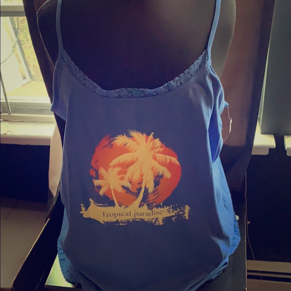 Blue tank top